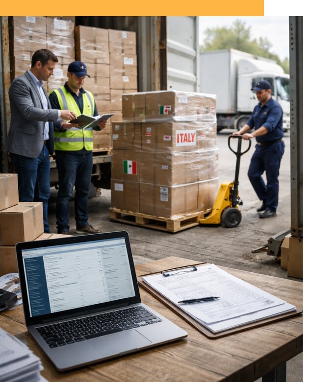 Доставка грузов из Италии: морские и авиаперевозки от 18517