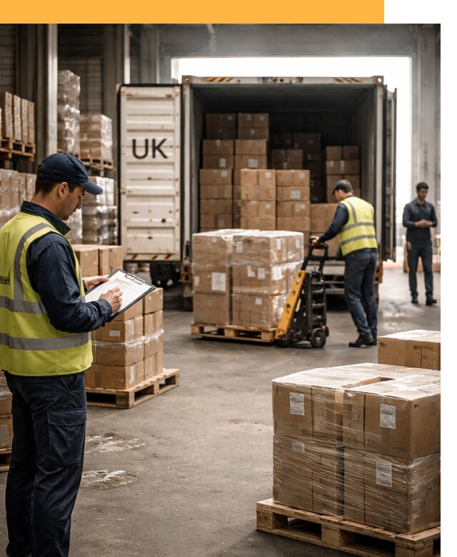 Доставка грузов из Великобритании с таможенным оформлением от 12859