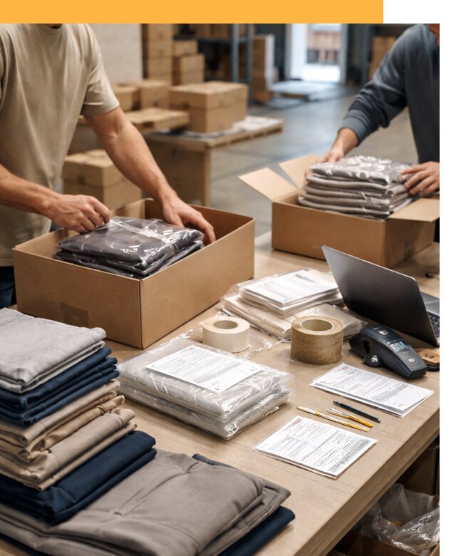 Перевозка одежды по миру от 7715 руб. с таможенным оформлением